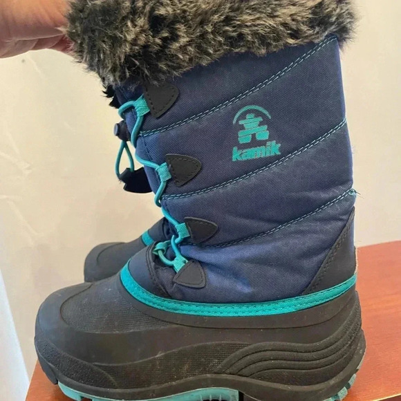 Kamik‎ ski/ snow boots with fur for kids size 3 - Picture 7 of 7